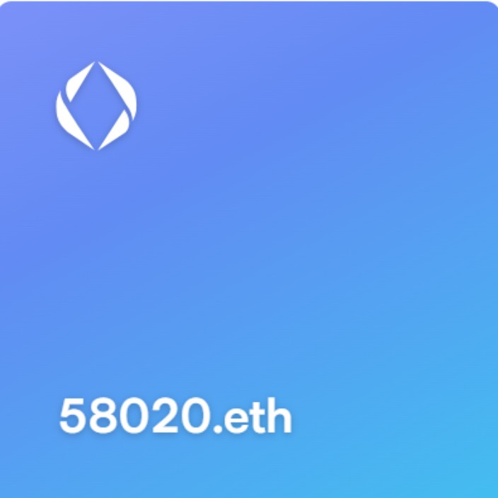 58020.eth Ethereum Name Service (ENS and .eth domain) PFP