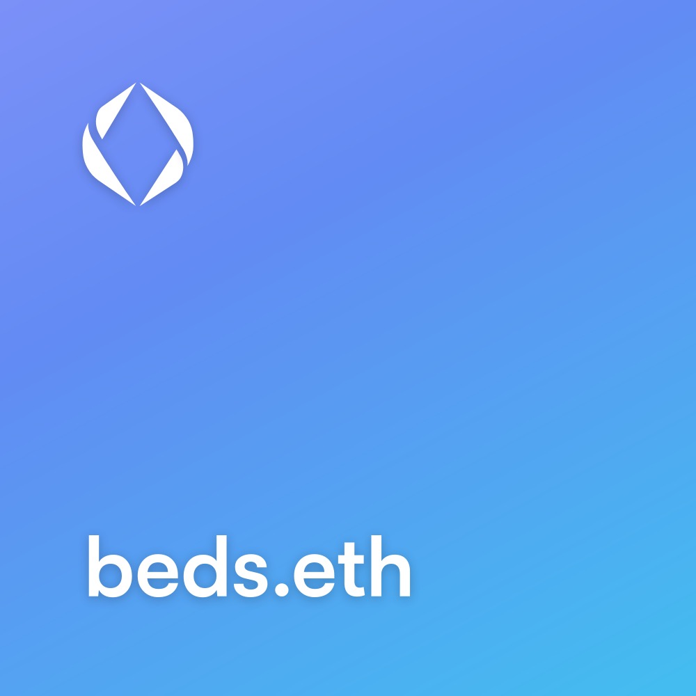 beds.eth Ethereum Name Service (ENS and .eth domain) PFP