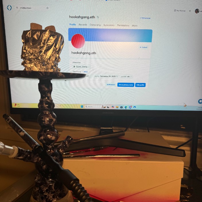 hookahgang.eth Ethereum Name Service (ENS and .eth domain) PFP