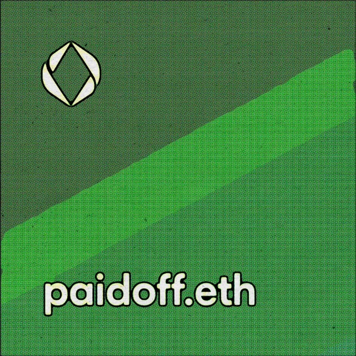 paidoff.eth Ethereum Name Service (ENS and .eth domain) PFP