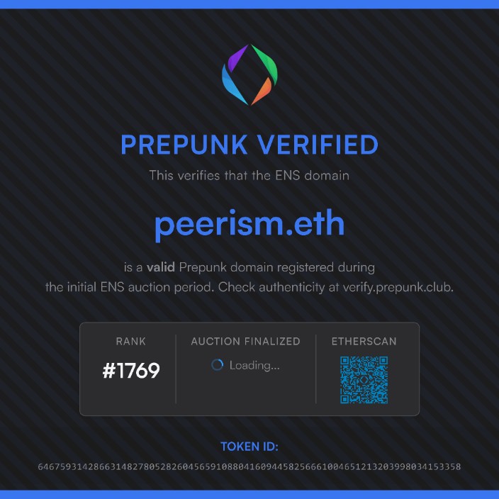 Goldboss.eth (peerism.eth) Ethereum Name Service (ENS and .eth domain) PFP